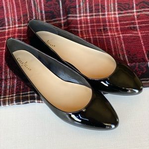 Cole Haan Black Patent Leather Julianna Skimmer II, Size 10.5B